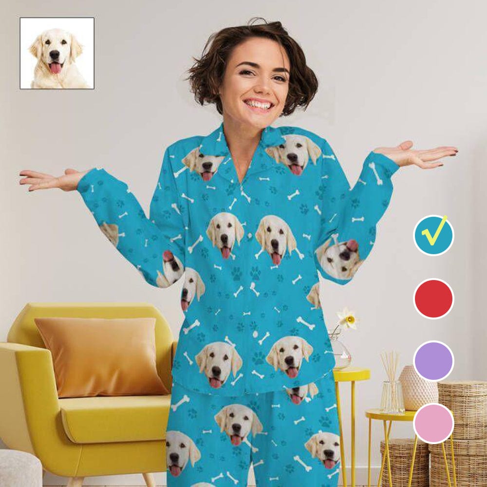 Custom Dog Face Pajama, Personalized Pet Photo Pajamas, Custom