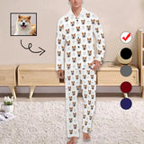 Custom Face Pajama Sets Pet Face on Men's Sleepwear Pajamas with Pet Picture