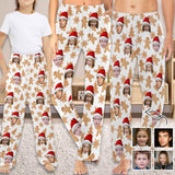 Custom Face Pajamas Cookies Soft Pajama Pants For Christmas Pajama Pants with Faces