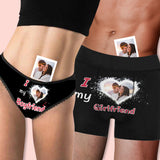 Custom Couple Matching Lingerie Briefs Love Photo Personalized Face Underwear For Couple Gifts Made for You Gift