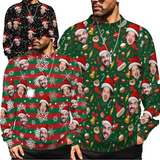 Xmas Special-Custom Face Mens Ugly Christmas Sweater Personalized Face Sweatshirt