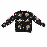 Custom Dog & Cat Ugly Christmas Cardigan Ugly Sweater Photo Season's Greetings Gift For Family