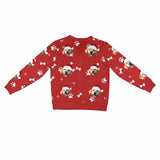 Custom Dog & Cat Ugly Christmas Cardigan Ugly Sweater Photo Season's Greetings Gift For Family