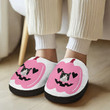 Halloween Custom Pet Face Cotton Slippers For Adult&Kids Personalized Non-Slip Slippers Warm House Shoes