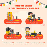 Customizable Fully Body 2 People Custom Brick Figures Romantic Travel Brick Me Figures