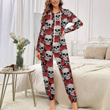 Halloween Onesie Jumpsuits Flannel Fleece Pajamas Hooded Onesie with Pocket