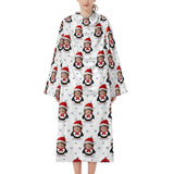 Custom Face Flannel Covered Robe Unisex Blanket Sleepwear Personalized Pajama