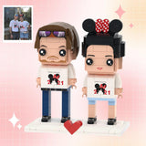 Customizable Fully Body 2 People Custom Brick Figures Traveling Couples Brick Me Figures