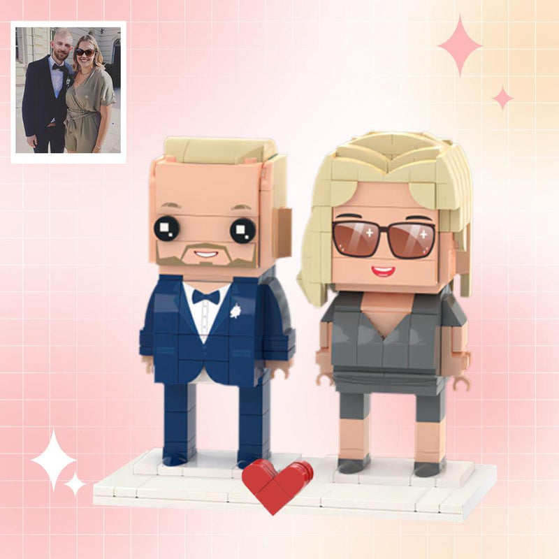 Customizable Fully Body 2 People Custom Brick Figures Cool Couple Brick Me Figures