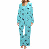 [Up To 5 Faces] Custom Face Profile Pajama Sets Women's Personalized Sleepwear Face Pajamas