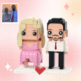 Customizable Fully Body 2 People Custom Brick Figures Romantic Travel Brick Me Figures