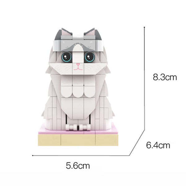 Fully Body Customizable 1 Cat Photo Custom Brick Figures Small Particle Block Brick Me Figures Customized Cat Only