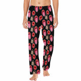 Custom Face Pajama Pants Kiss Sleepwear for Women & Men Valentine's Day Gift For Her Him