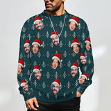 Xmas Special-Custom Face Mens Ugly Christmas Sweater Personalized Face Sweatshirt