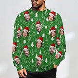 Xmas Special-Custom Face Mens Ugly Christmas Sweater Personalized Face Sweatshirt