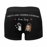 Custom Couple Matching Lingerie Briefs Spank Personalized Face Underwear For Couple Gifts Made for You Gift