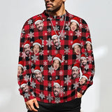 Xmas Special-Custom Face Mens Ugly Christmas Sweater Personalized Face Sweatshirt For Him