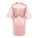 Custom Text&Name  Women's Imitation Silk Nightgown Birthday Robe Birthday Princess Robe Spa Party