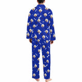 Custom Face Pajama Sets Personalized My Pet Dog Face Sleepwear for Men