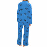 [Up To 5 Faces] Custom Face Profile Pajama Sets Women's Personalized Sleepwear Face Pajamas