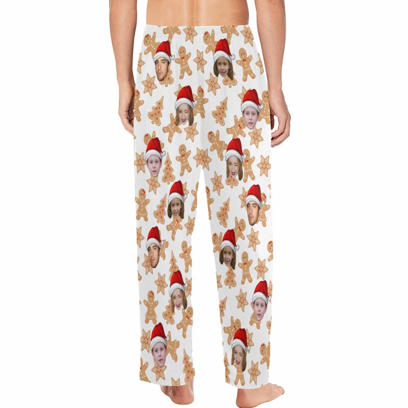 Custom Face Pajamas Cookies Soft Pajama Pants For Christmas Pajama Pants with Faces