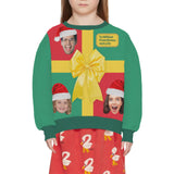 Custom Face Gift Sweater for Family Christmas Ugly Sweater Xmas Party  Personalized Photo Ugly Sweater