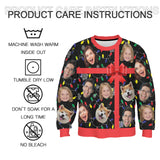 Custom Face Gift Sweater for Family Christmas Ugly Sweater Xmas Party  Personalized Photo Ugly Sweater