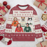 Custom 5 Photos Sweater for Family Christmas Ugly Sweater Xmas Party