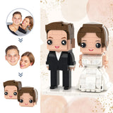 Wedding Gifts Customizable Head 2 People Custom Brick Figures Wedding Photo Brick Figures