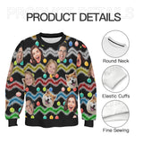 Custom Face Christmas Ribbon Sweater for Family Christmas Ugly Sweater Xmas Party