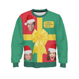 Custom Face Gift Sweater for Family Christmas Ugly Sweater Xmas Party  Personalized Photo Ugly Sweater