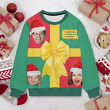 Custom Face Gift Sweater for Family Christmas Ugly Sweater Xmas Party  Personalized Photo Ugly Sweater