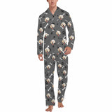 Custom Face Pajama Sets Personalized My Pet Dog Face Sleepwear for Men