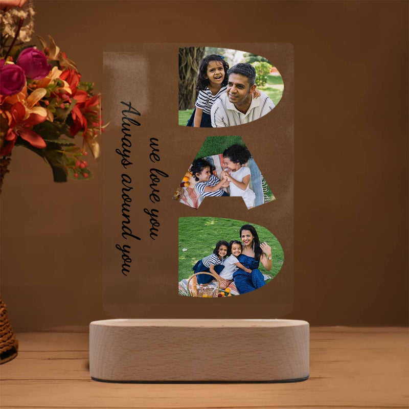 Custom Photo My Dad Clear Acrylic Plaque