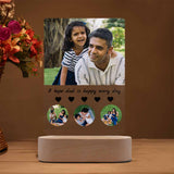 Custom Photo My Love Dad Clear Acrylic Plaque