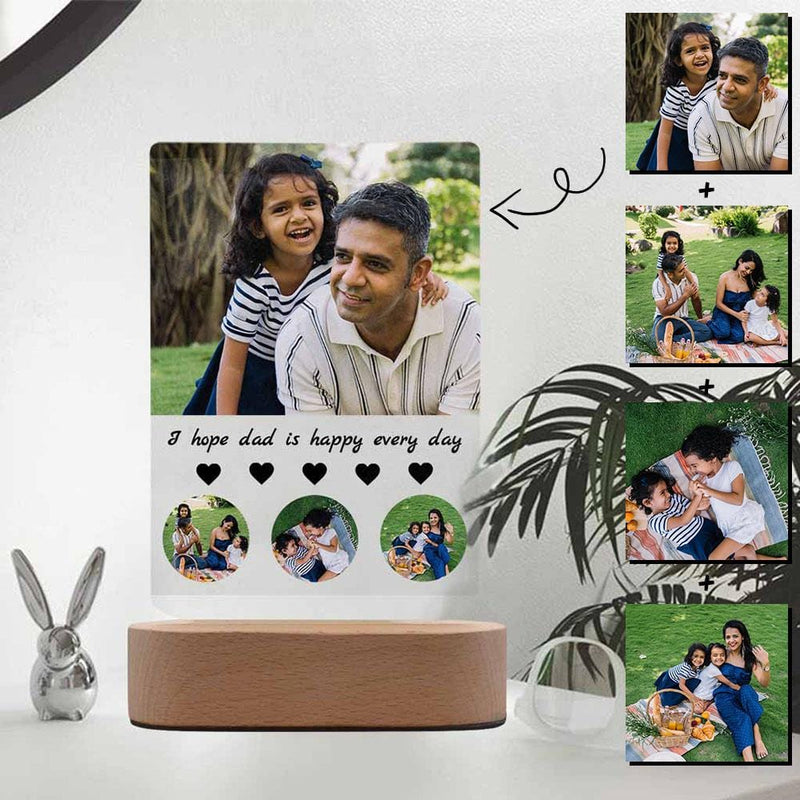 Custom Photo My Love Dad Clear Acrylic Plaque