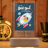 Custom Photo&Name Rocket Clear Acrylic Plaque