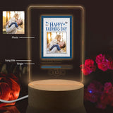 Custom Photo&Song Title&Artist Name Happy Father's Day Heart Clear Acrylic Music Plaque