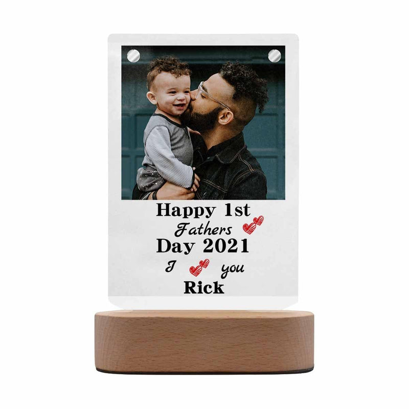 Custom Photo&Year My Dad Clear Acrylic Plaque