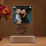 Custom Photo&Year My Dad Clear Acrylic Plaque