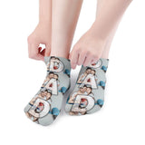 Father's Day-Custom Photo Stitching Dad Socks Low Cut Ankle Socks