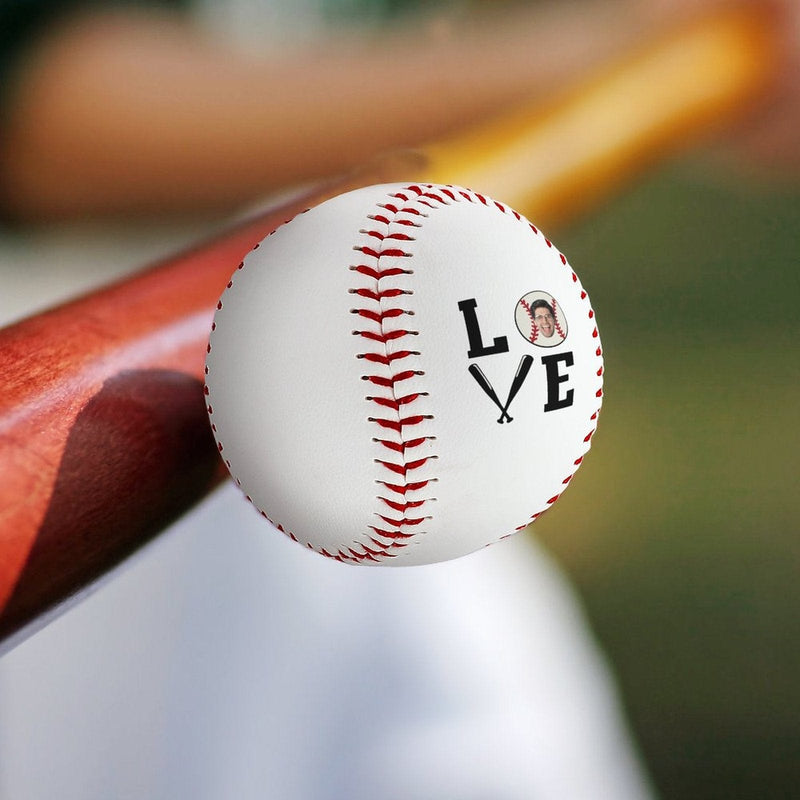 Custom Face Love Anniversary Baseball Personalized Baseball Gift for Any Baseball Fan