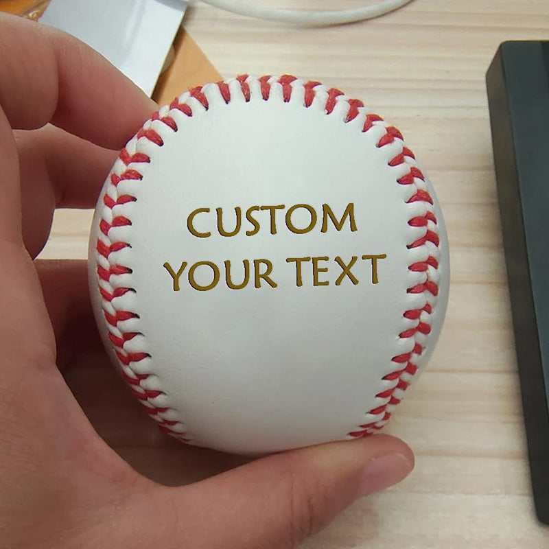 Custom Photo&Text Anniversary Baseball Personalized Baseball Gift for Any Baseball Fan