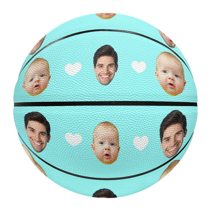 Custom Face Basketball Personalized Basketball Gift for Any Basketball Fan