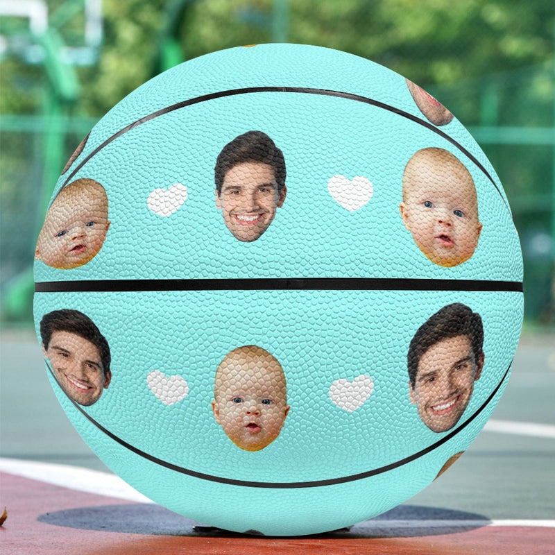 Custom Face Basketball Personalized Basketball Gift for Any Basketball Fan