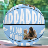 Custom Photo My Dad Basketball Personalized Basketball Gift for Any Basketball Fan