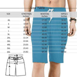 Custom Face Coconut Tree Personalized Photo Men's Beach Shorts Drawstring Shorts