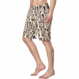 Custom Photo Dog Personalized Men's Elastic Beach Shorts