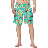 Hot Selling Custom Face Pineapple Personalized Photo Men's Elastic Beach Shorts