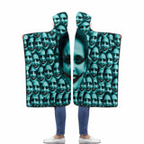 Custom Face Smash Horror Flannel Hooded Blanket